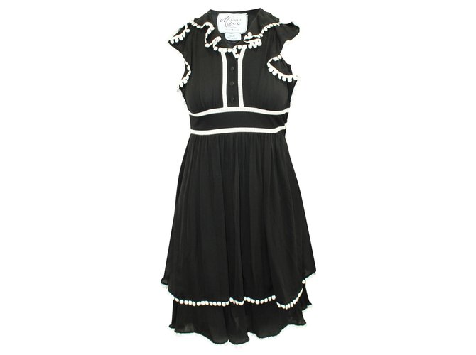 little black dress with black tights Alexandros Mini Dress Black