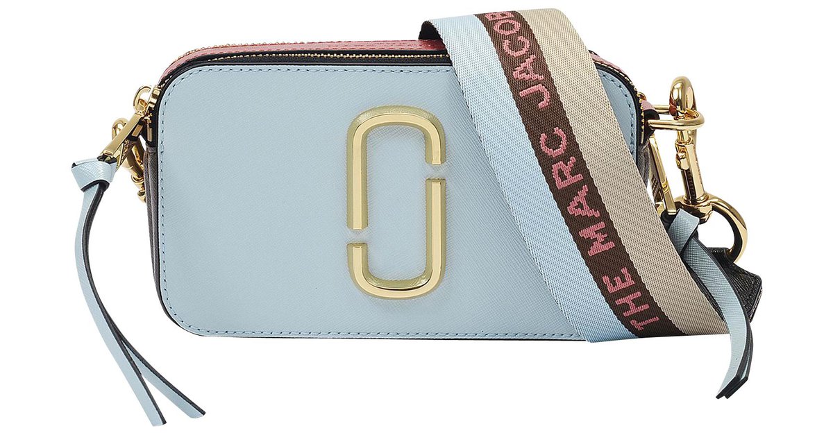 Marc Jacobs Snapshot Crossbody Bag, Lake Blue Multi, New With Tags