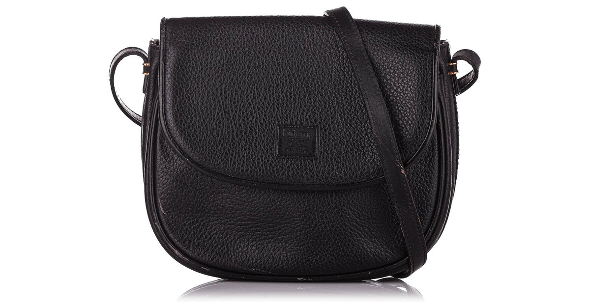Burberry Blue Bridle Square Crossbody Leather Pony-style calfskin