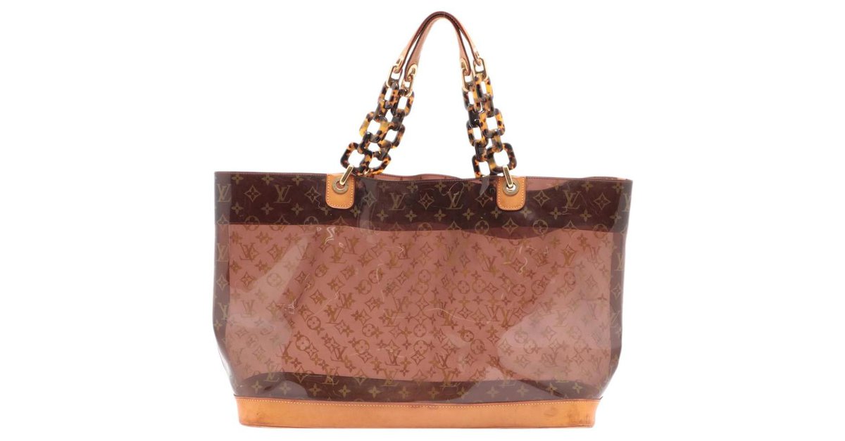 Louis Vuitton, Bags, Louis Vuitton Clear Cabas Ambre Neo Chain Tote Bag  Vinyl