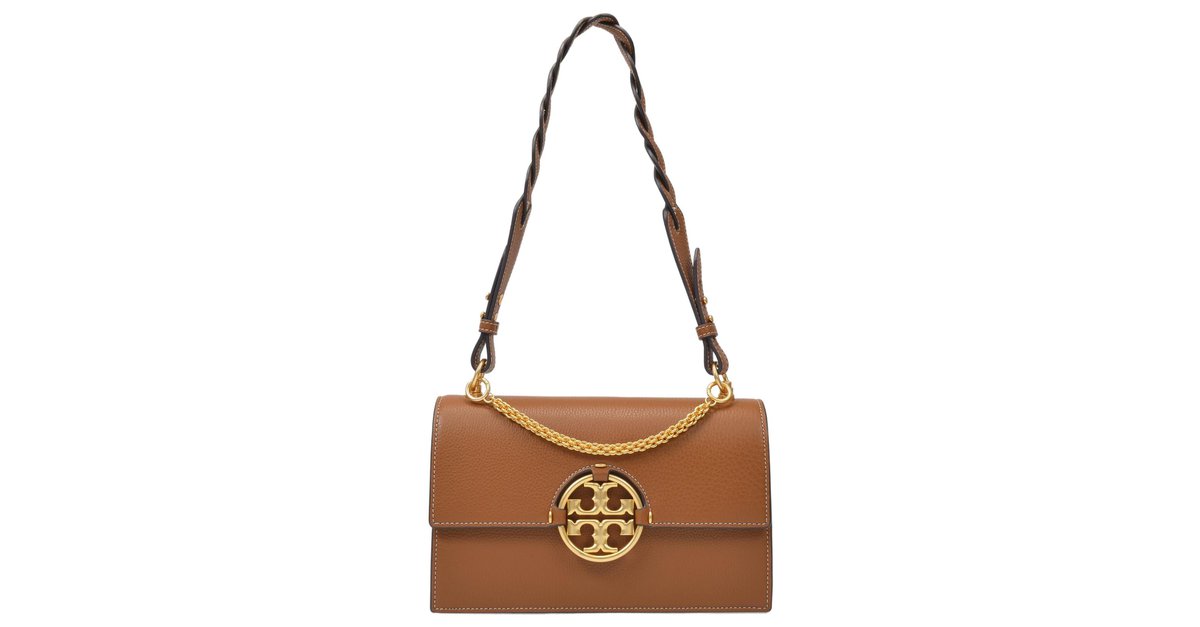 Tory Burch Ladies Miller Shoulder Bag- Light Umber 81688-905