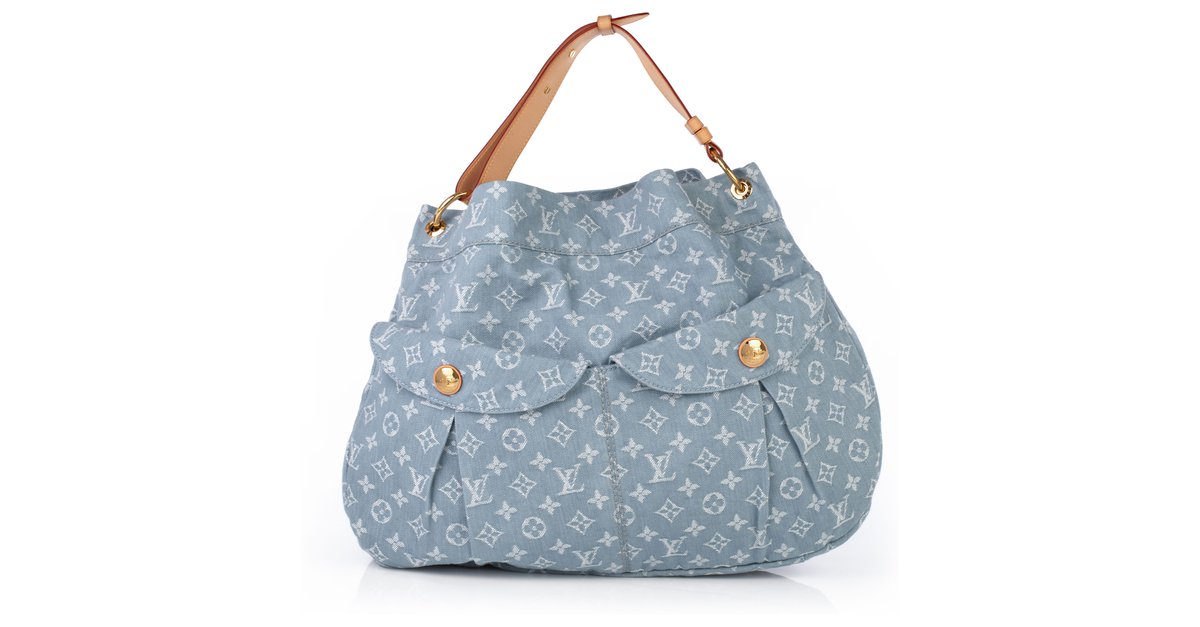 Louis Vuitton, Bags, Louis Vuitton Handbag Monogram Denim Daily Gm