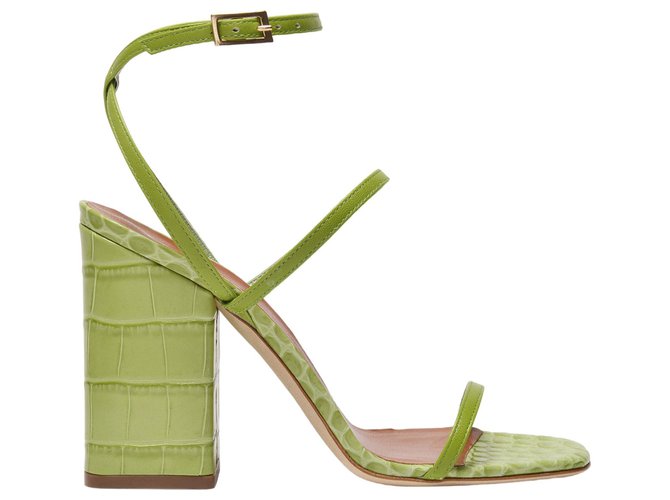 サンダル・ミュール PARIS TEXAS Acid Green Leather Evita Sandals Paris Texas Acid Green Leather Evita Sandals | italist