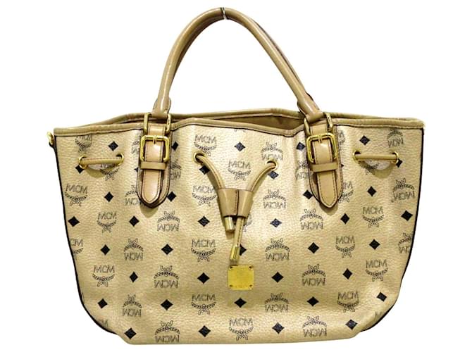 mcm beige tote