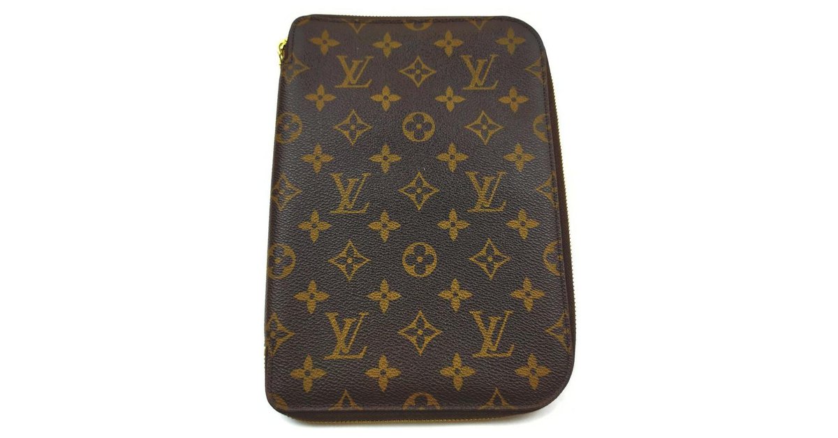 Louis Vuitton Large Monogram Zip Around Organizer Cluch Bag 862923