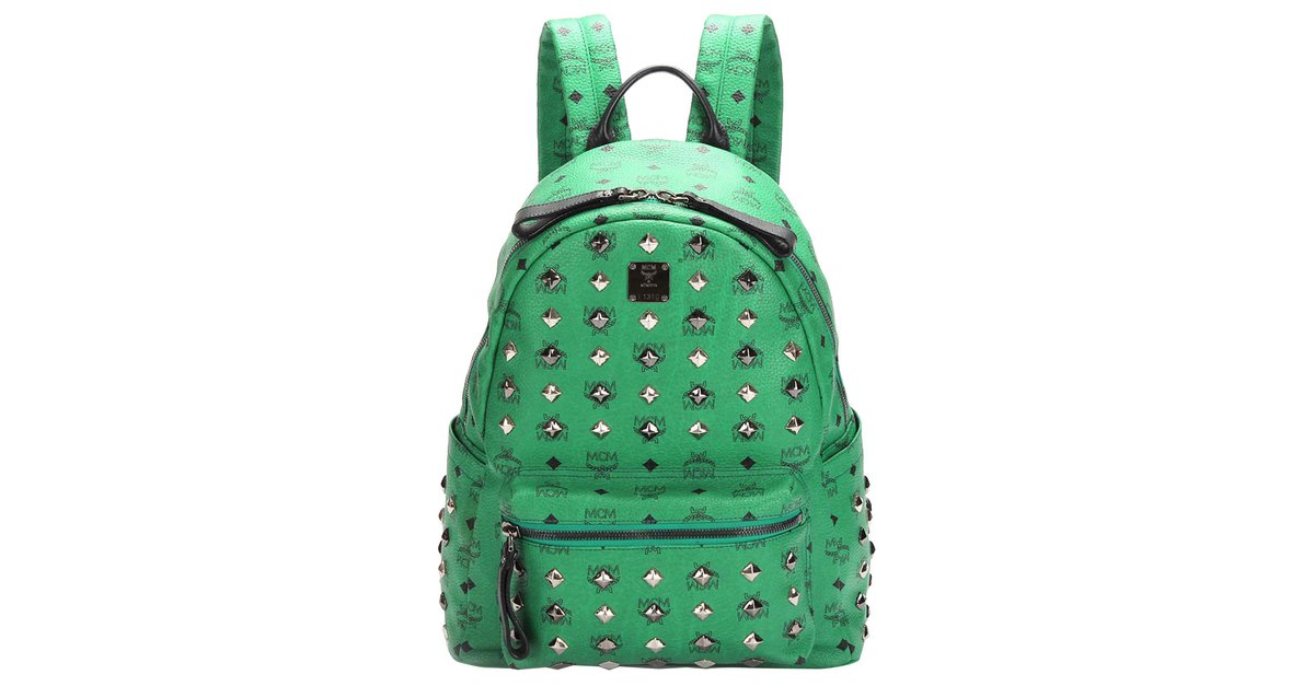 MCM, Bags, Rare Green Mcm Backpack