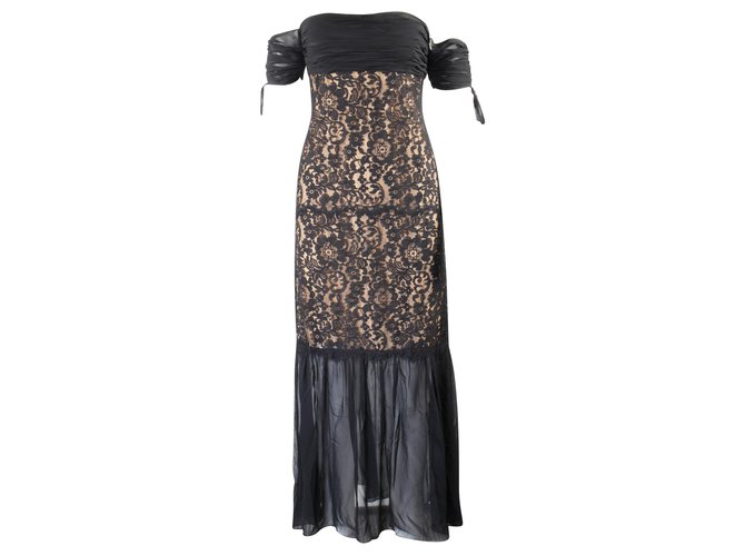 Rachel Zoe Black Nude Lace Dress ref.JC327533 (Sold) - Joli Closet