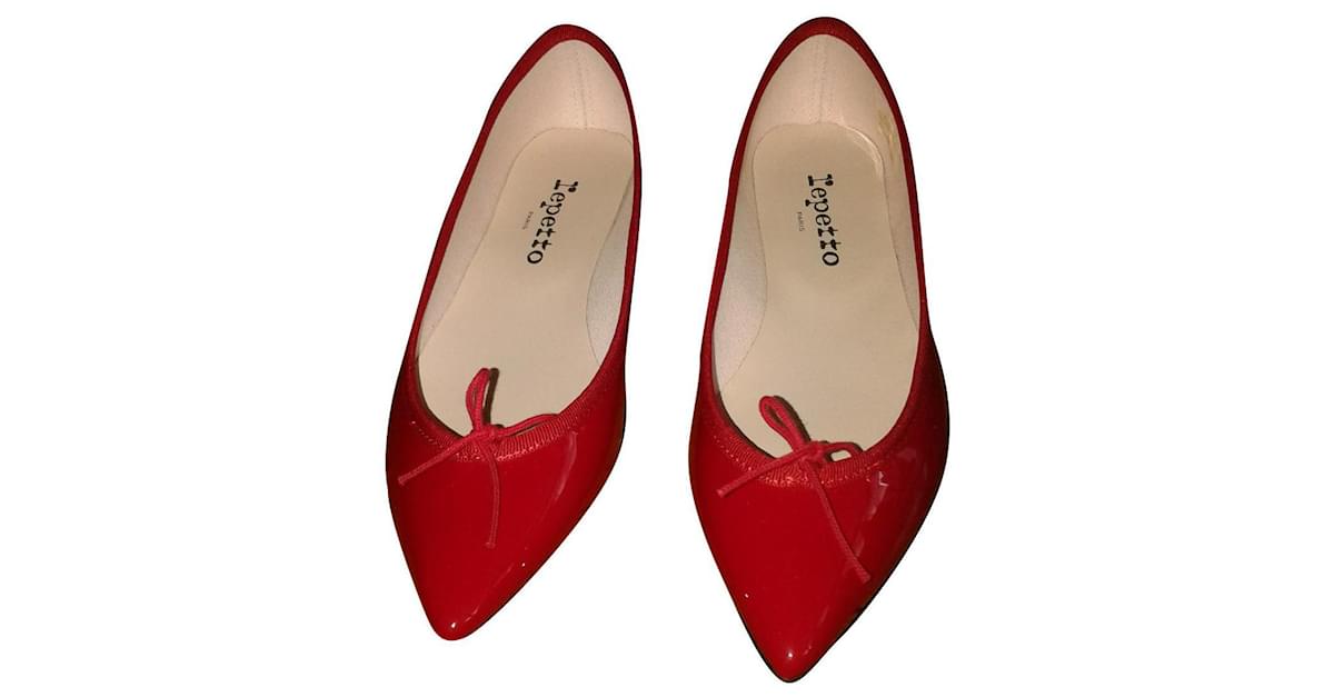 Repetto Ballet flats Red Patent leather ref.328475 - Joli Closet