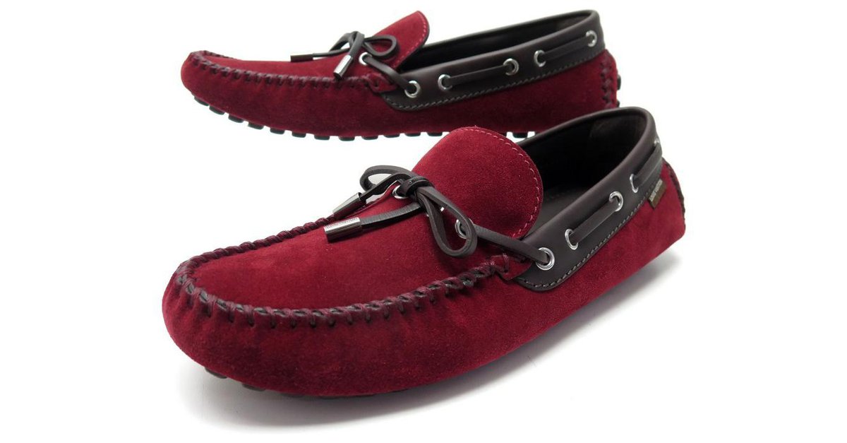 Louis Vuitton Tricolor Suede Arizona Loafers Size 44.5 For Sale at 1stDibs