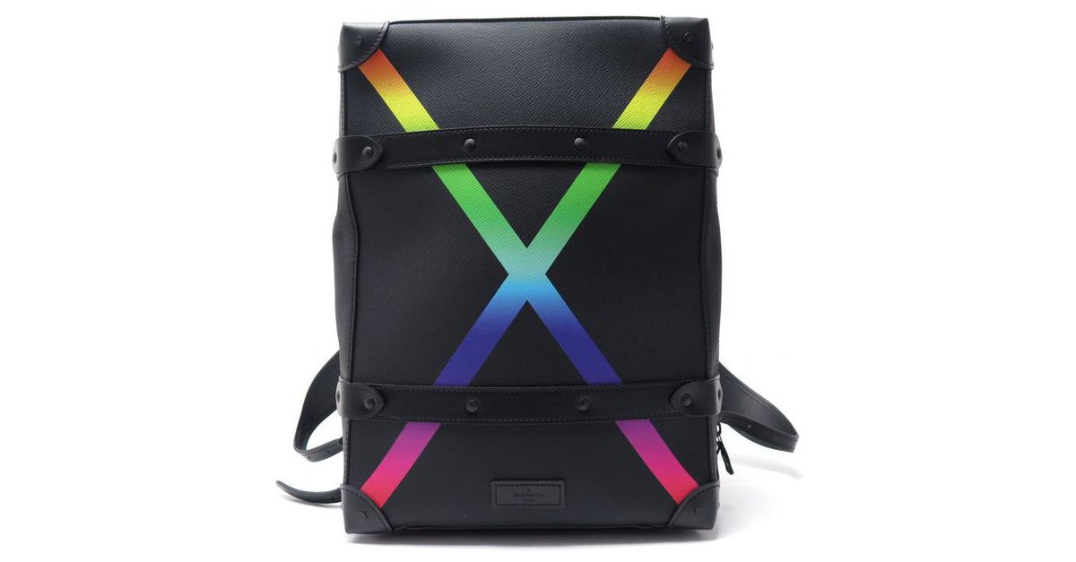 M30337 Louis Vuitton LV Soft truck structured Rainbow backpack