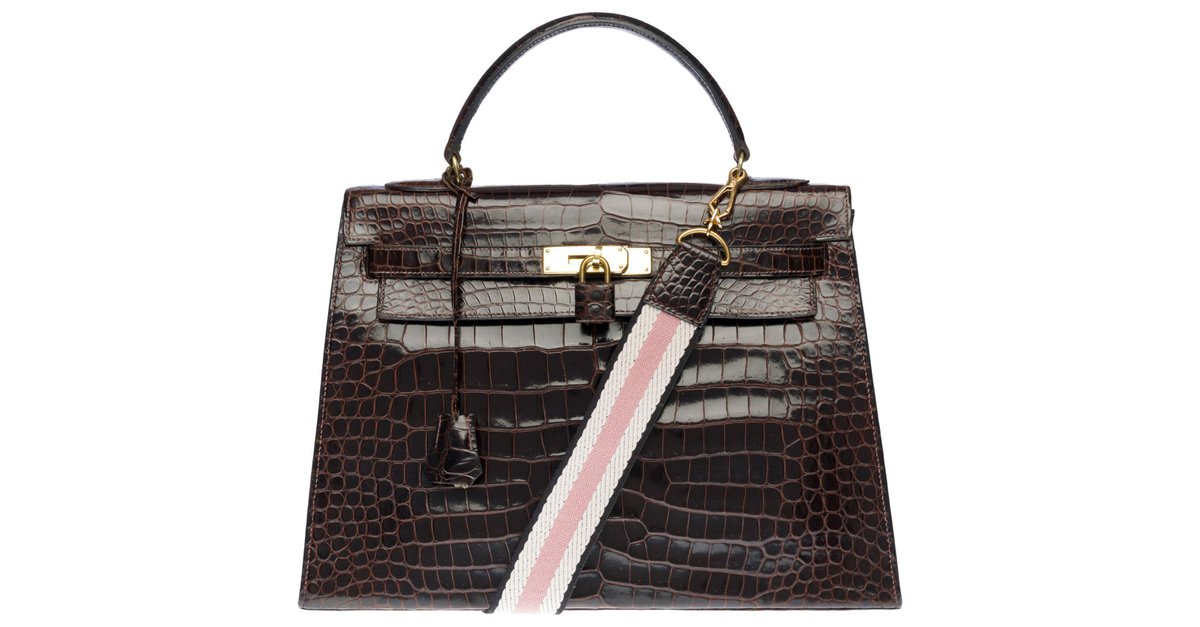 Hermes Kelly 32 in crocodile Porosus Item not available on