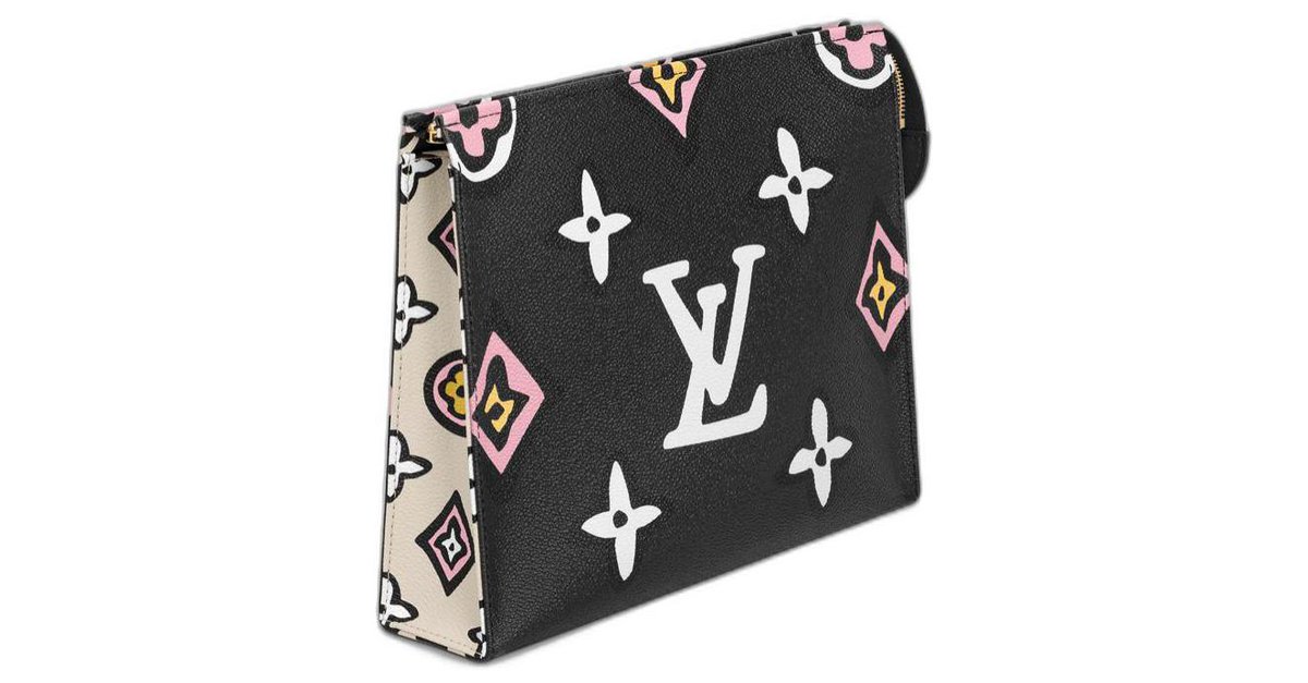 Trousse de toilette cloth small bag Louis Vuitton Black in Cloth - 32621696