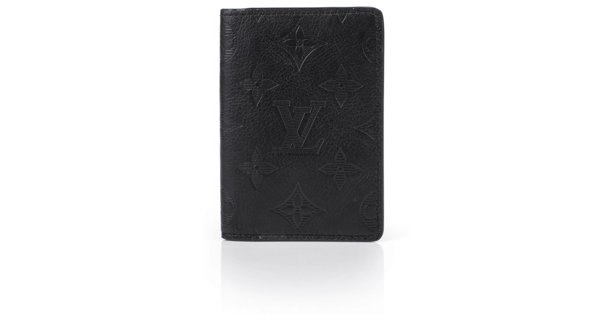 QC] 230¥ Black Monogram Shadow Leather (M81382) LV Pocket
