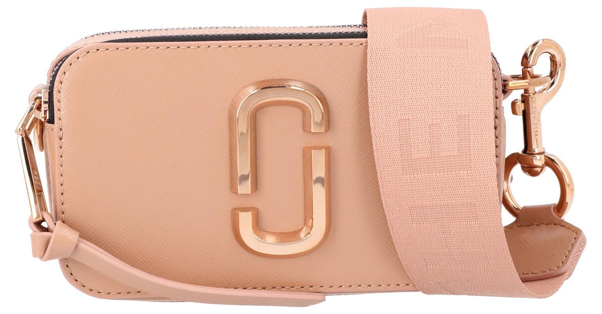 Snapshot leather crossbody bag Marc Jacobs Pink in Leather - 36169068