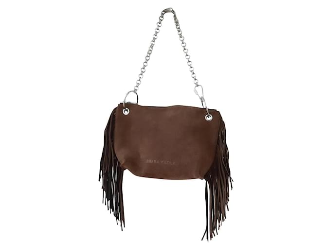 Bimba Lola Bolsa de hombro Castaño Gamuza Joli Closet