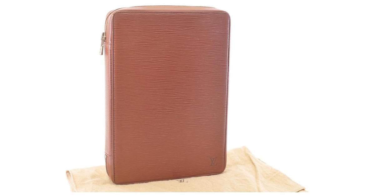 Louis Vuitton Epi Planner Cover Kenyan Brown Agenda de Voyage R20033