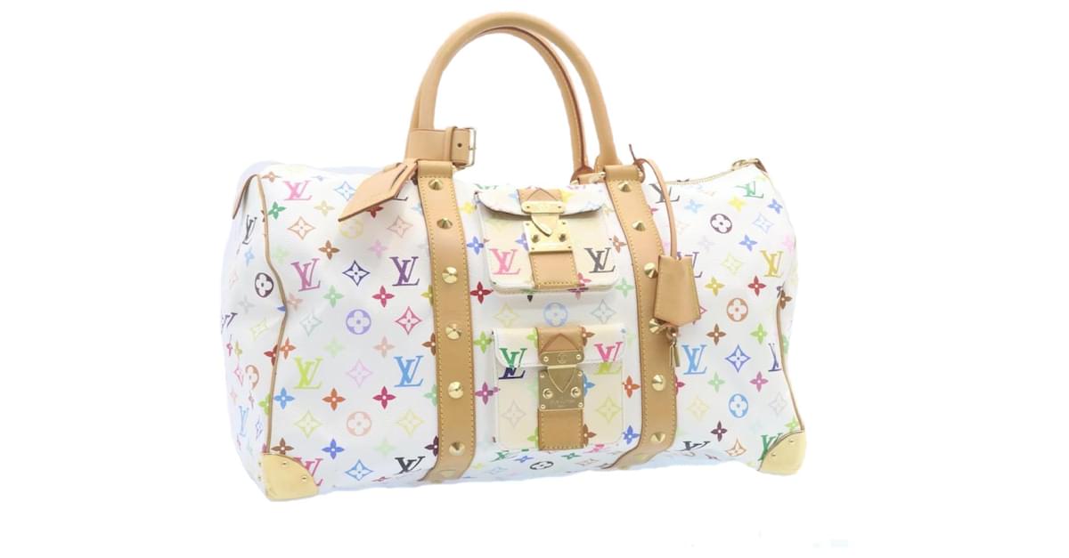 LOUIS VUITTON Monogram Multicolor Keepall 45 Boston Bag M92641 LV