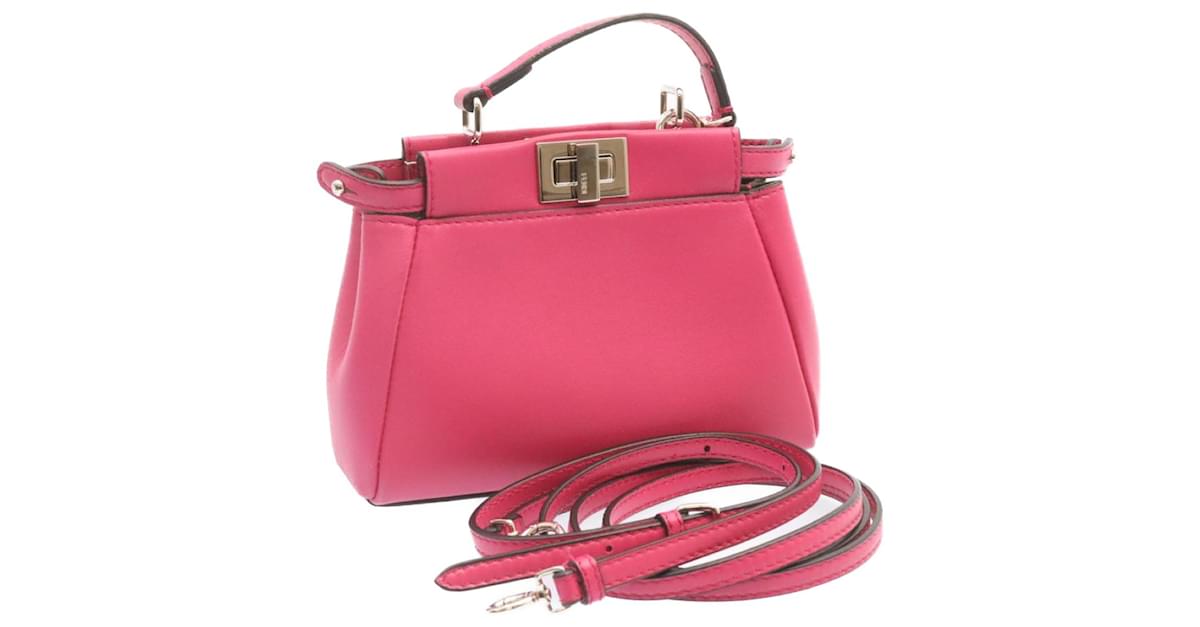 FENDI-Leather-Micro-Peekaboo-2Way-Bag-Hand-Bag-Pink-8M0355 – dct-ep_vintage  luxury Store