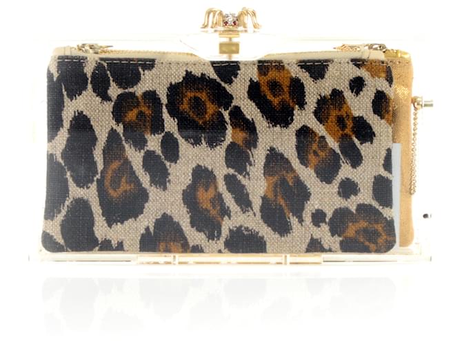 CHARLOTTE OLYMPIA レザー巾着ポーチ