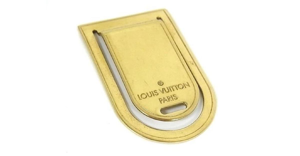 Louis Vuitton Gold Porto Address Money clip Golden Metal ref.231428 - Joli  Closet