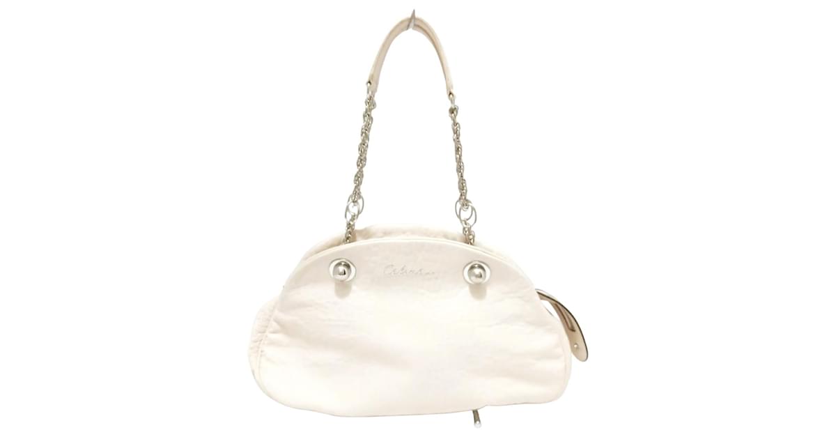 Céline shoulder bag Cream Leather ref.339184 - Joli Closet