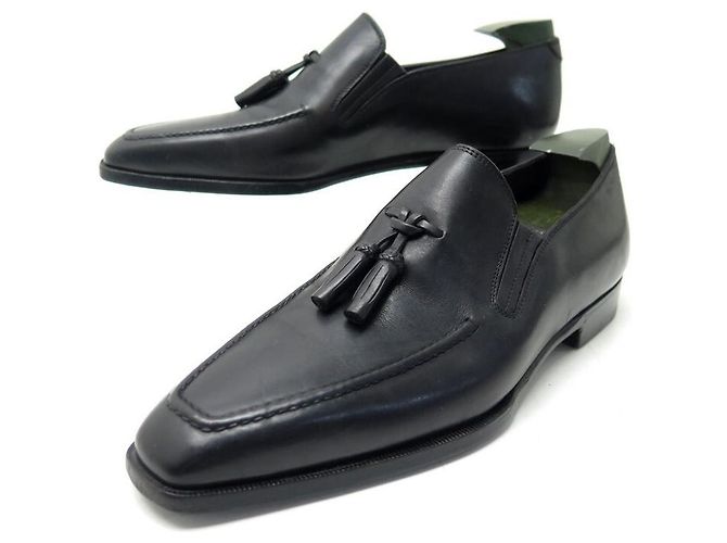 Mocassins Berluti Andy Pointure 41 - Cuir Noir, Occasion, Pour Homme