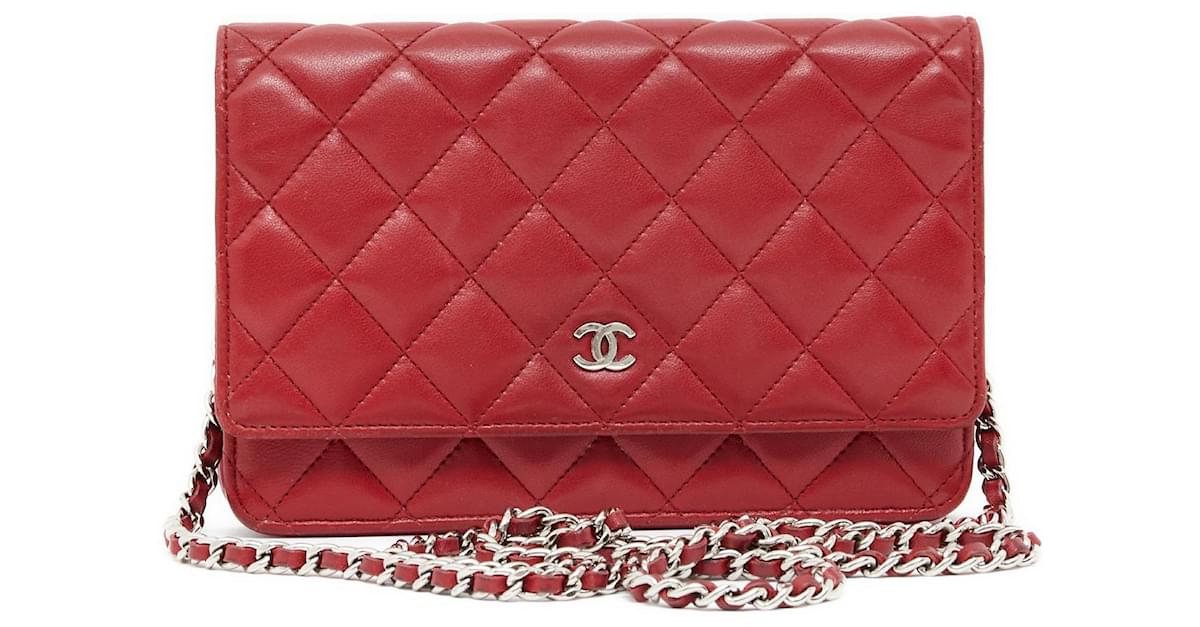 Chanel Black Quilted Distressed Calfskin Reissue Wallet on Chain WOC