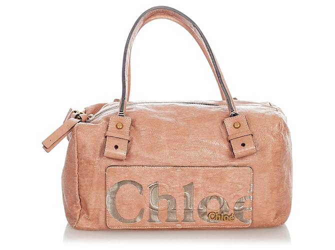 【SEE BY CHLOE】 BOSTON BAG 564B Chloé Chloe Pink Eclipse Leather Boston Bag Pony-style calfskin