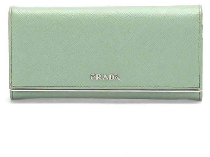prada green wallet