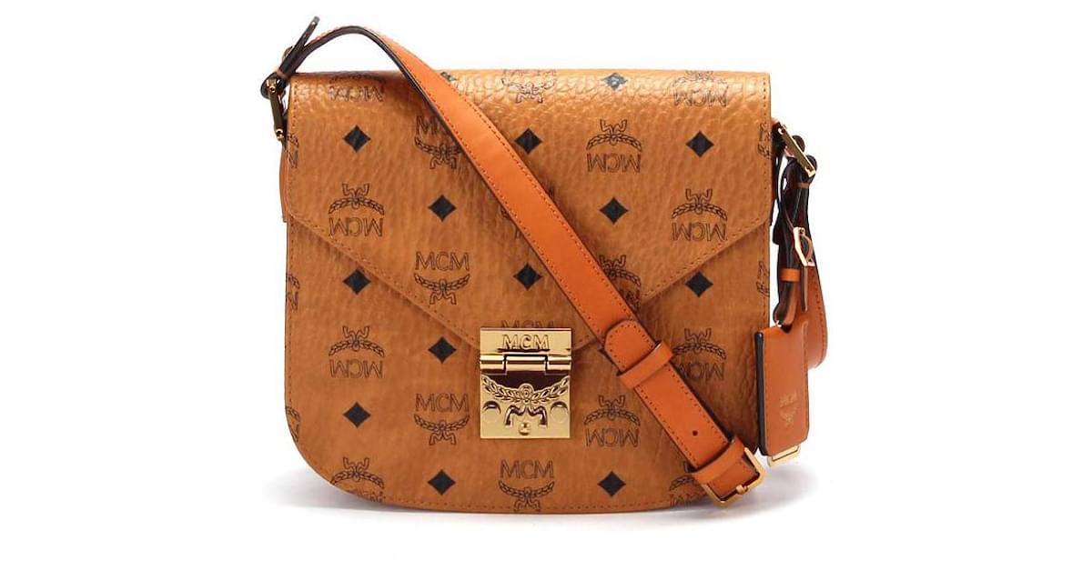 Leather crossbody bag MCM Brown in Leather - 31609038