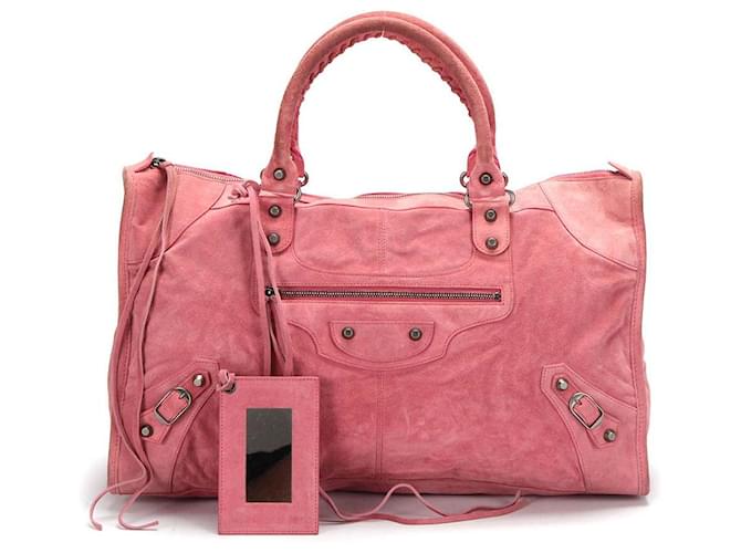Balenciaga The Work Hand Bag 132110 in pink Leather ref.349459