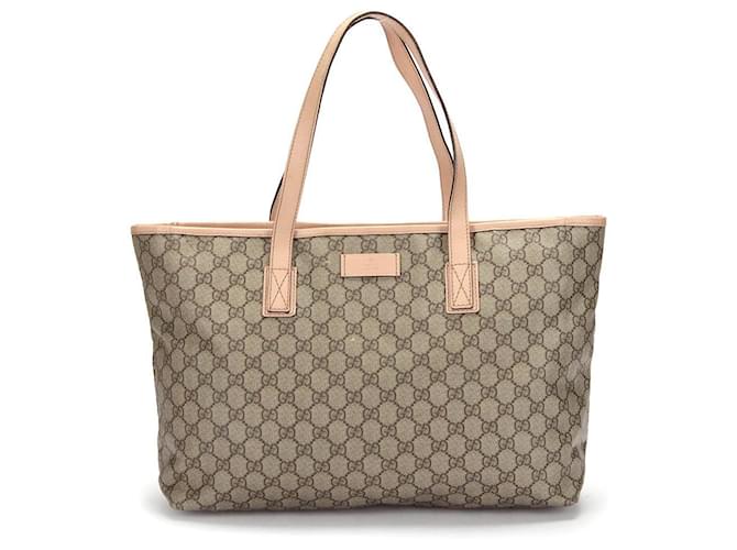 トートバッグ Gucci Original Gg Tote Gucci GG Plus Large Leather Tote Bag Beige Cloth ref.361468