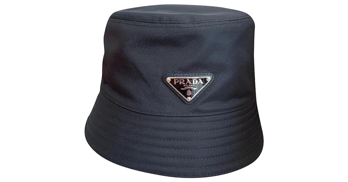 Prada - Nylon Bucket Hat, Men, Black