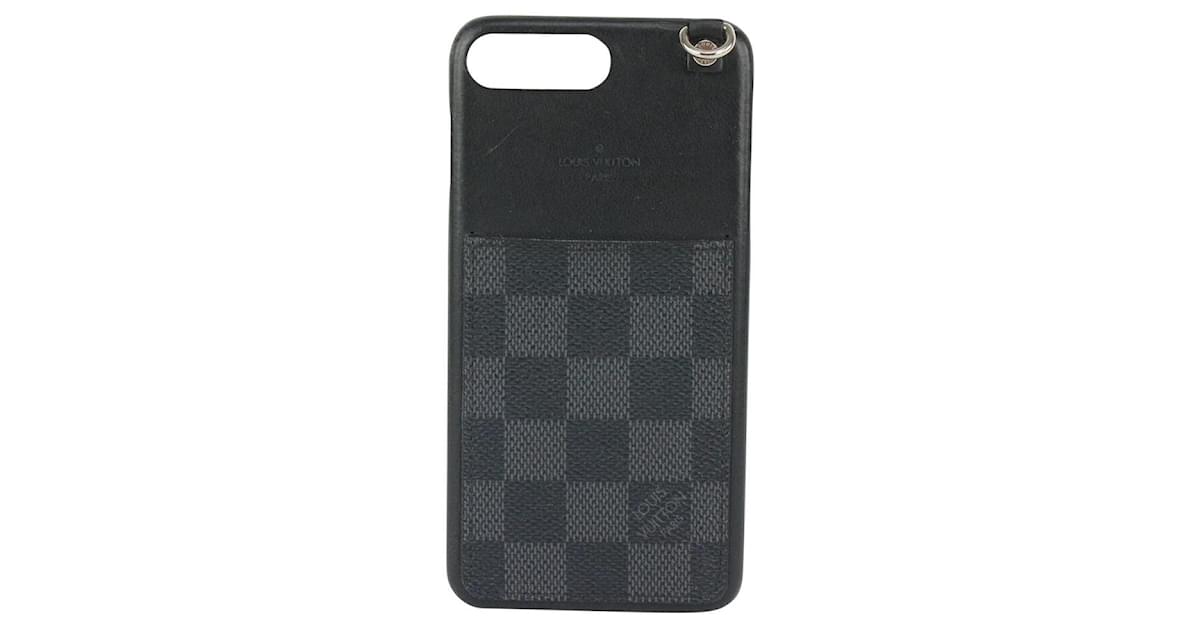 Louis Vuitton Damier Graphite iPhone 8+ 8 Plus Phone Case Mobile Holder  Leather ref.351409 - Joli Closet