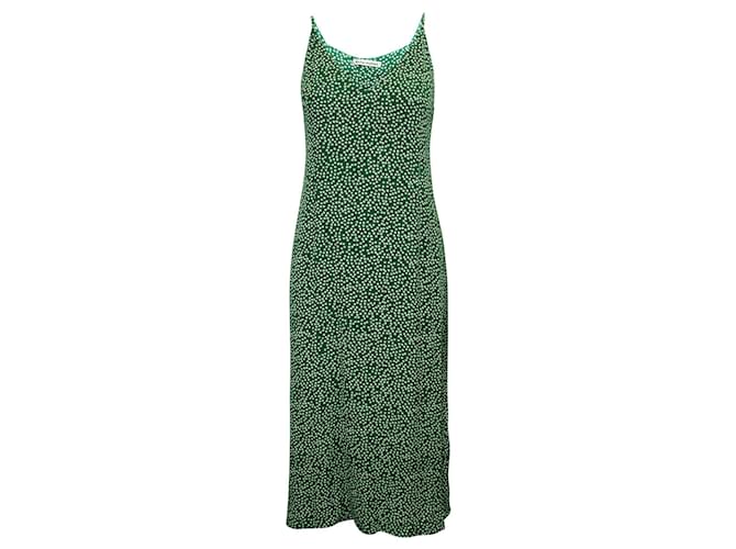 Reformation Green Print Midi Summer Dress (Sold) - Joli Closet