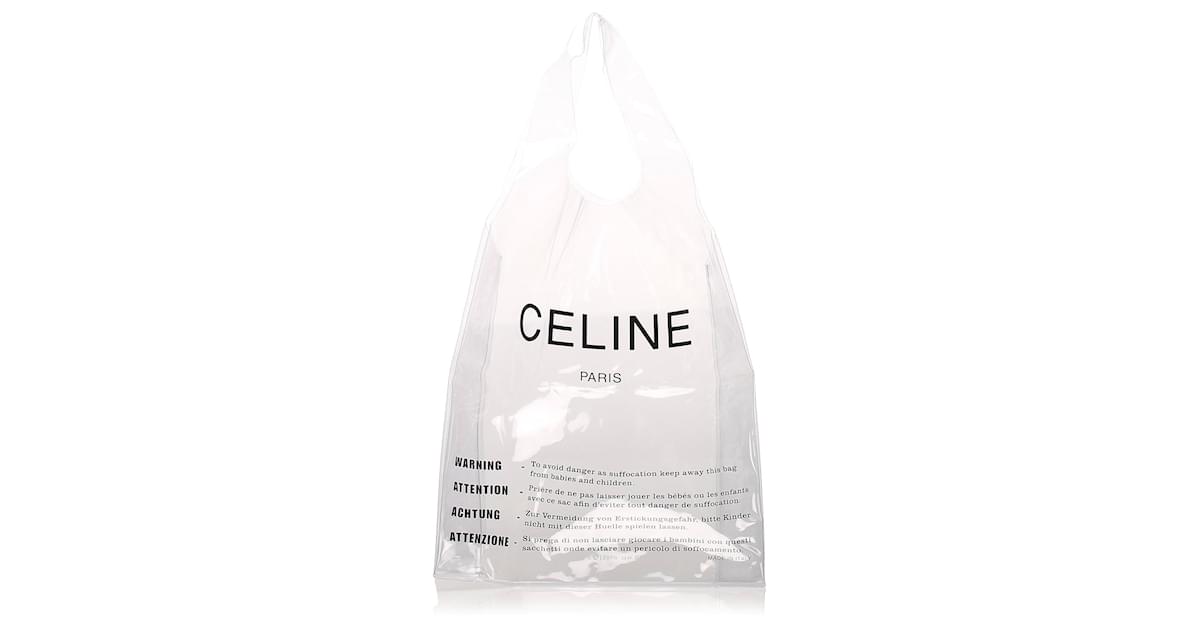 Celine clear online tote