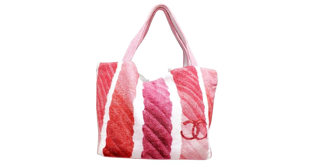 Tote Chanel Pink in Cotton - 20662828