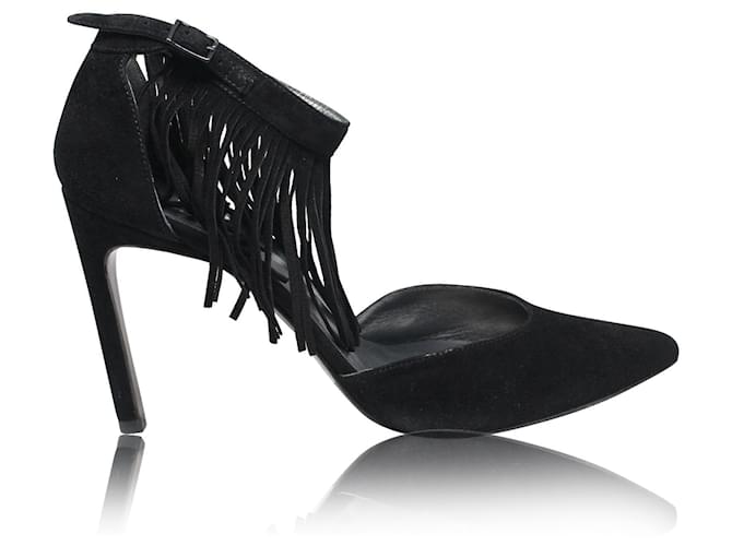 stuart weitzman black suede pumps
