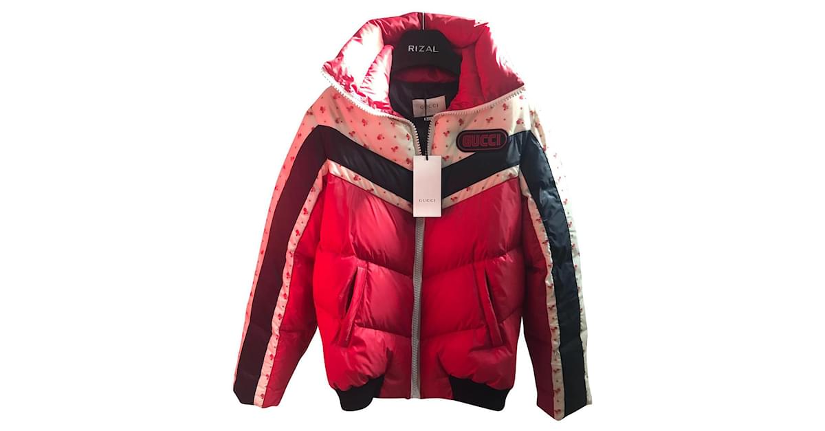 Gucci flower down jacket Red ref.357428 Joli Closet