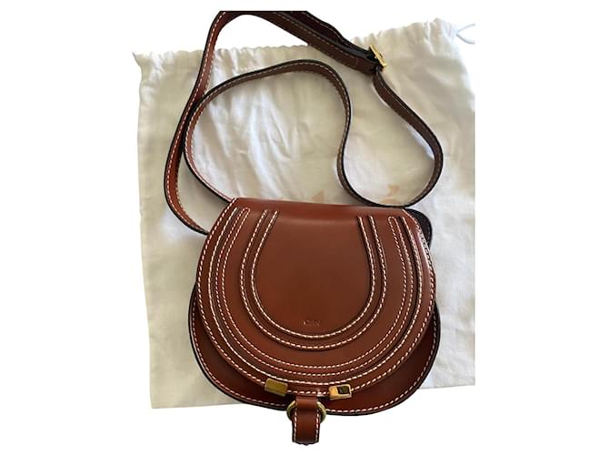 Chloé Petit marcie Cuir Cognac Joli Closet - Main Image