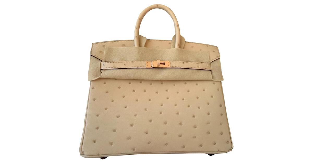 Hermès HERMES Birkin Bags 35 in Beige Canvas - 101218 Cloth ref.948064 -  Joli Closet