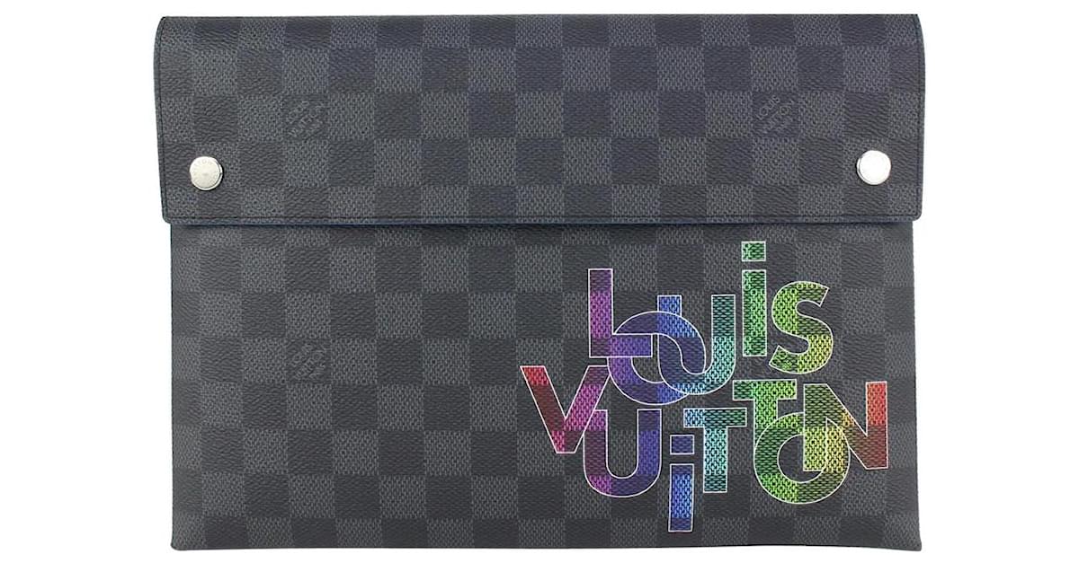 Louis Vuitton Virgil Abloh Damier Graphite Alpha Pochette GM