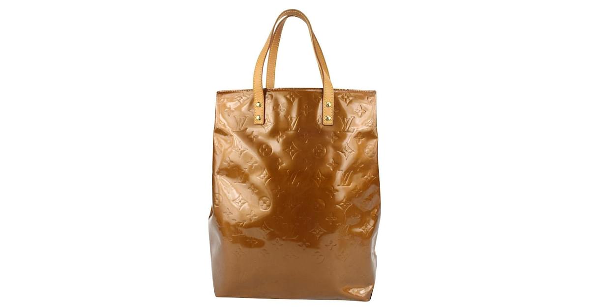 Louis Vuitton Small Bronze Monogram Vernis Copper Reade PM Tote