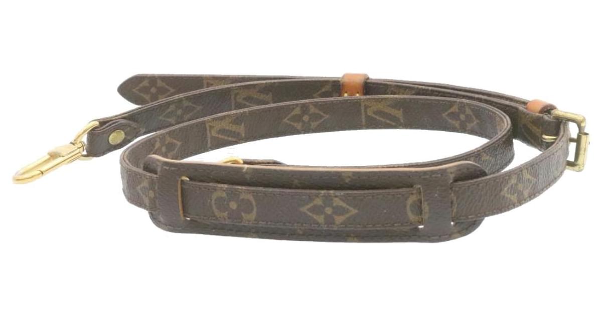 LOUIS VUITTON Monogram Adjustable Shoulder Strap 39.4-46.5 LV Auth  24674 Cloth ref.372065 - Joli Closet