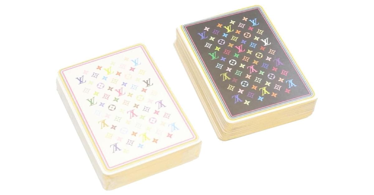 Louis Vuitton, Accessories, Louis Vuitton Multicolor Takashi Murakami Playing  Cards Black White Auth 2999