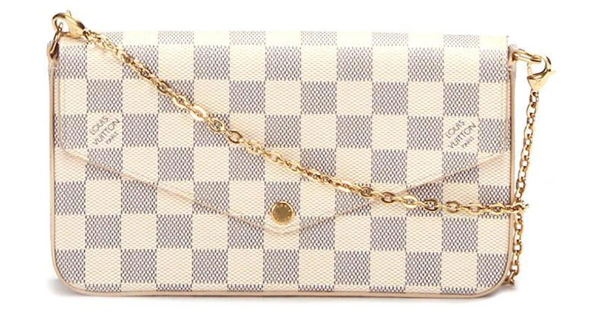 Louis Vuitton Pochette Felicie Damier Azur Canvas Cloth ref.1040501 - Joli  Closet