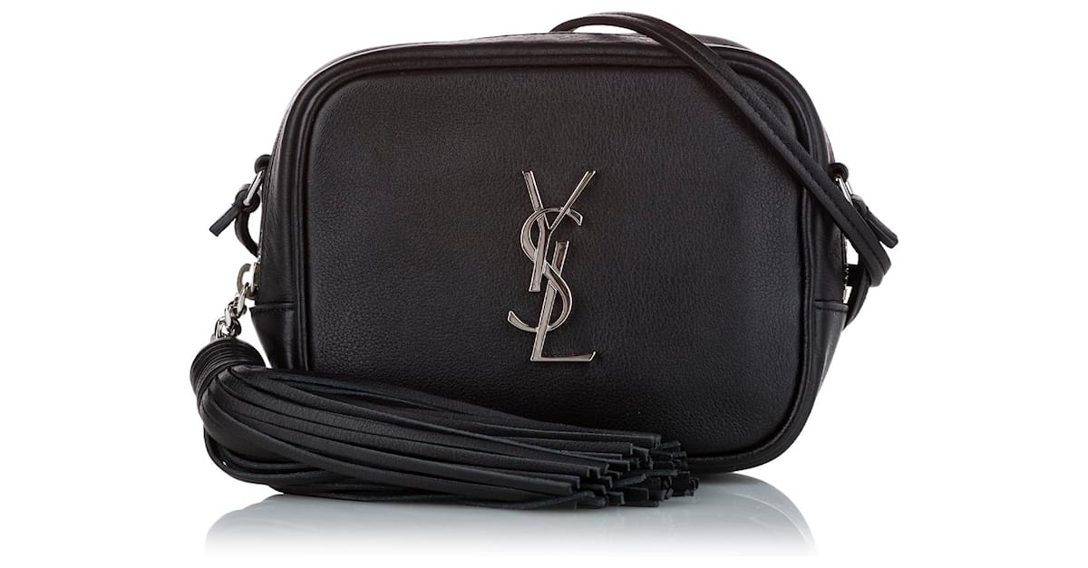 YSL Monogram Blogger Crossbody Bag in Ivory