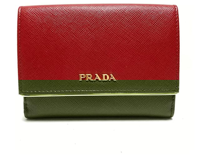 prada wallet red inside