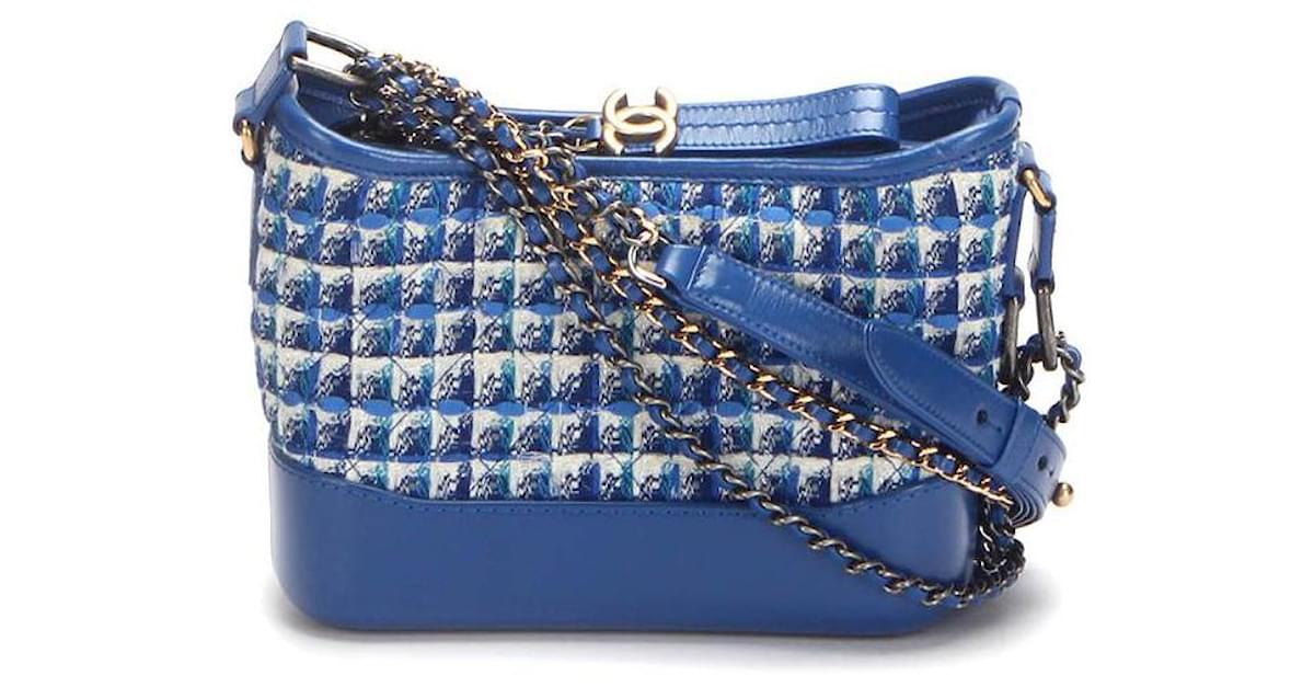 Gabrielle tweed crossbody bag Chanel Blue in Tweed - 25259693