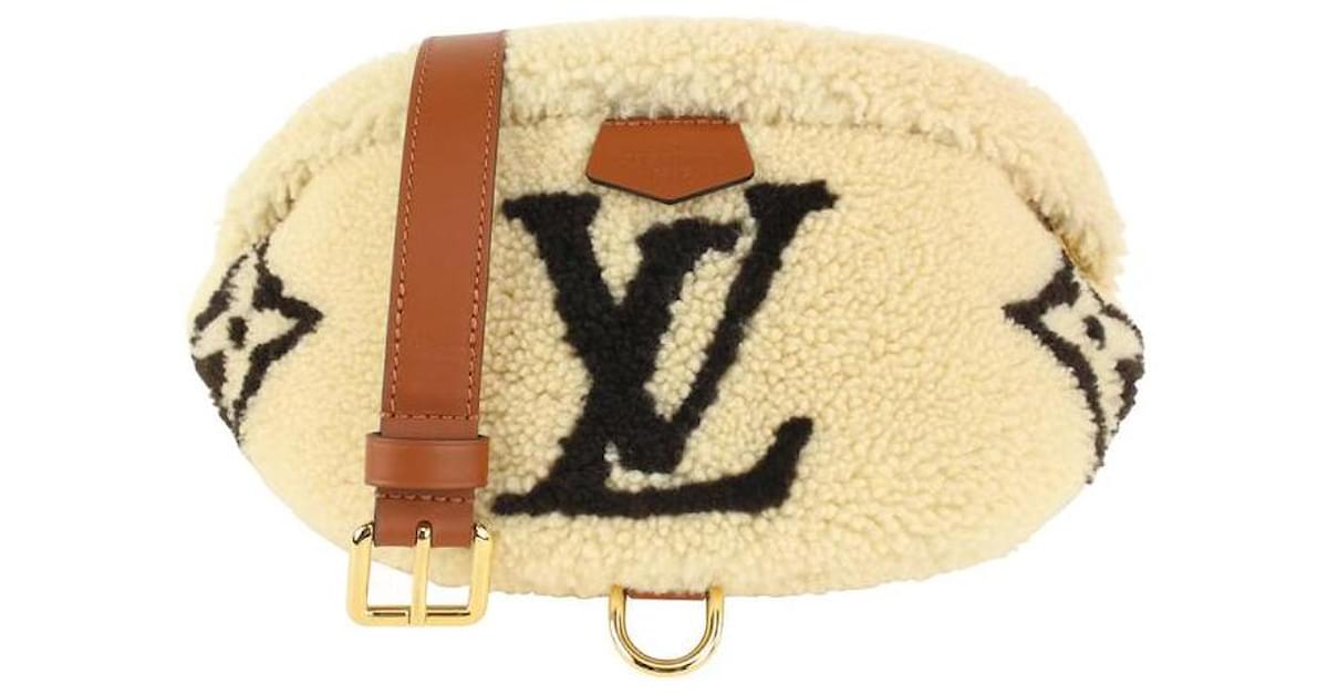 Louis Vuitton Fleece Shearling Monogram Teddy Bumbag Fanny Pack Waist Pouch  Leather ref.378830 - Joli Closet